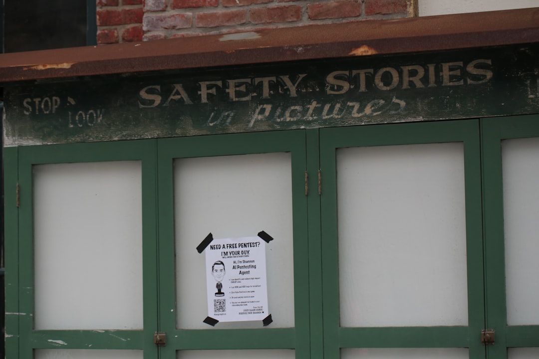 Safety stories in pictures sign